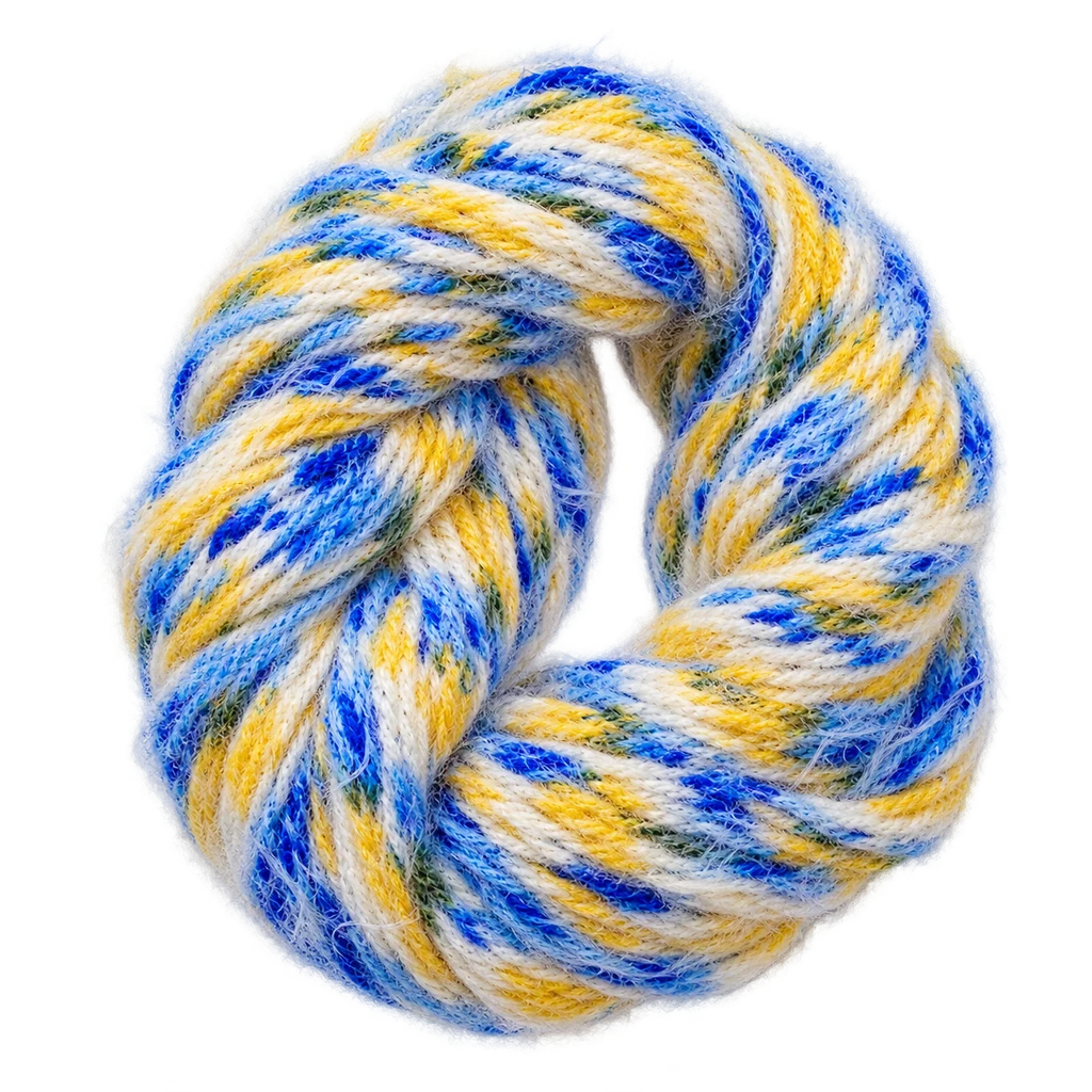 Nylon Feather Acrylic Tube Blend — Baly yarn photograph — illustrative scene