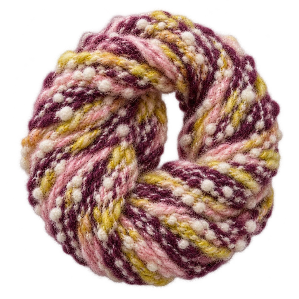 Acrylic, Mohairlike Polyester Ping Pong Blend — Baly yarn photograph — illustrative scene