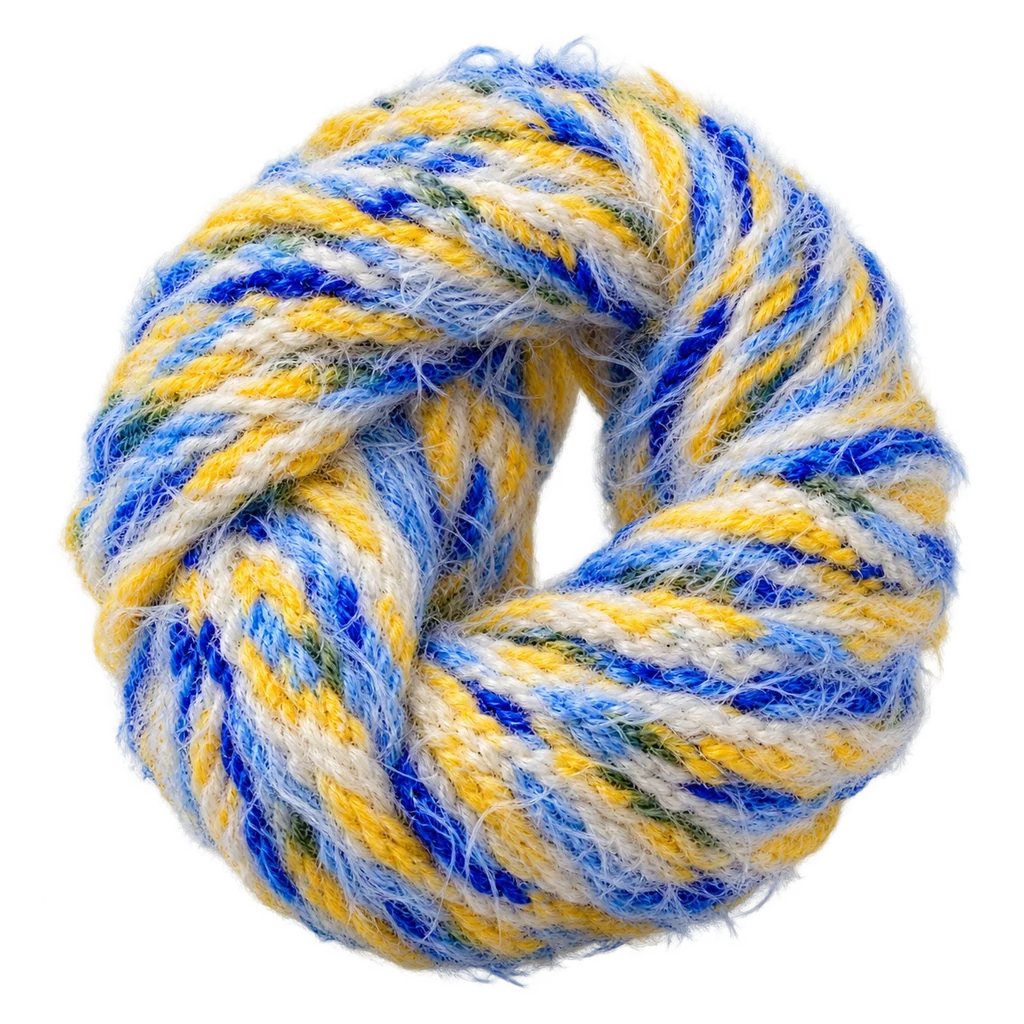 Nylon Feather Acrylic Tube Blend — Baly yarn photograph — illustrative scene