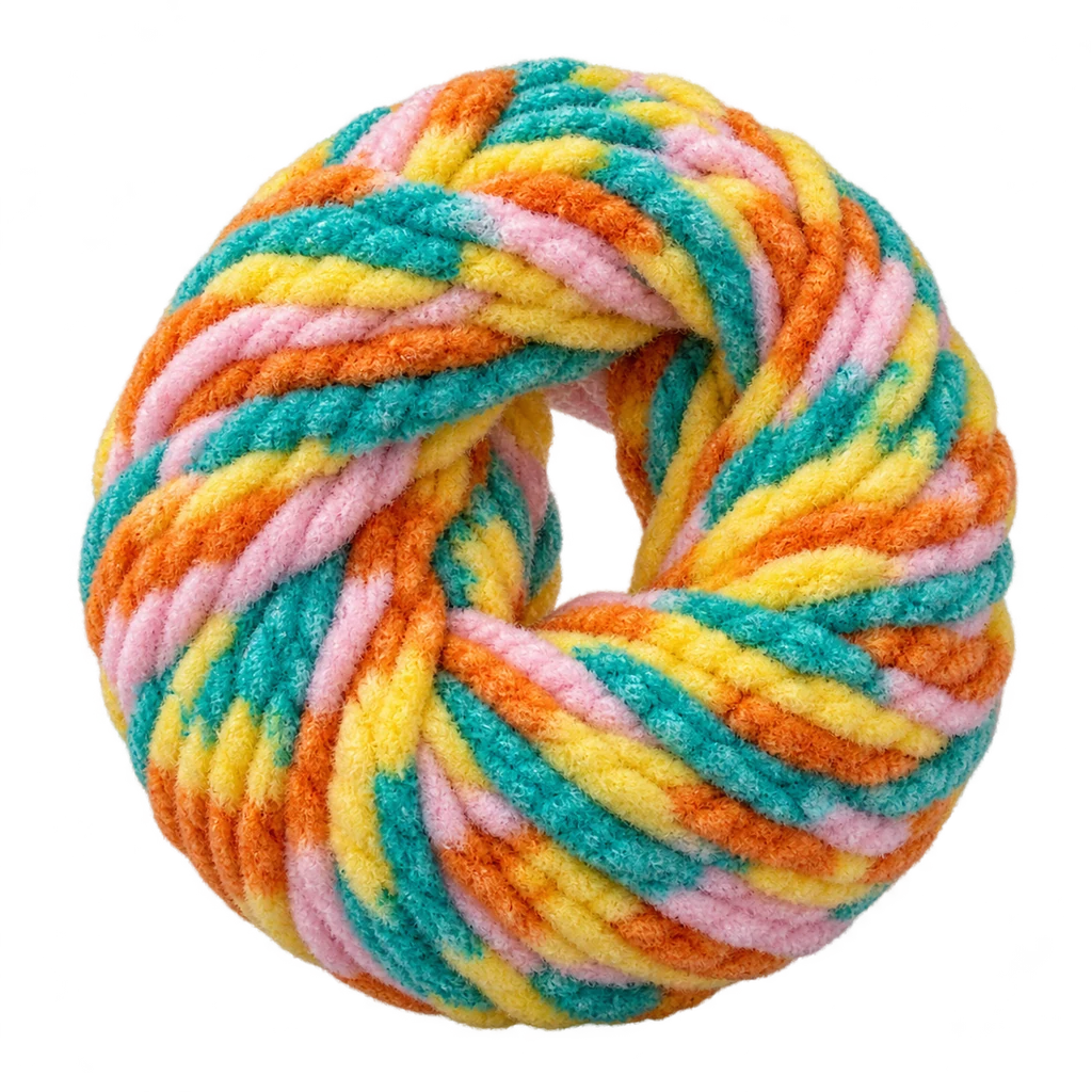 Polyester Chenille — Baly yarn photograph — illustrative scene