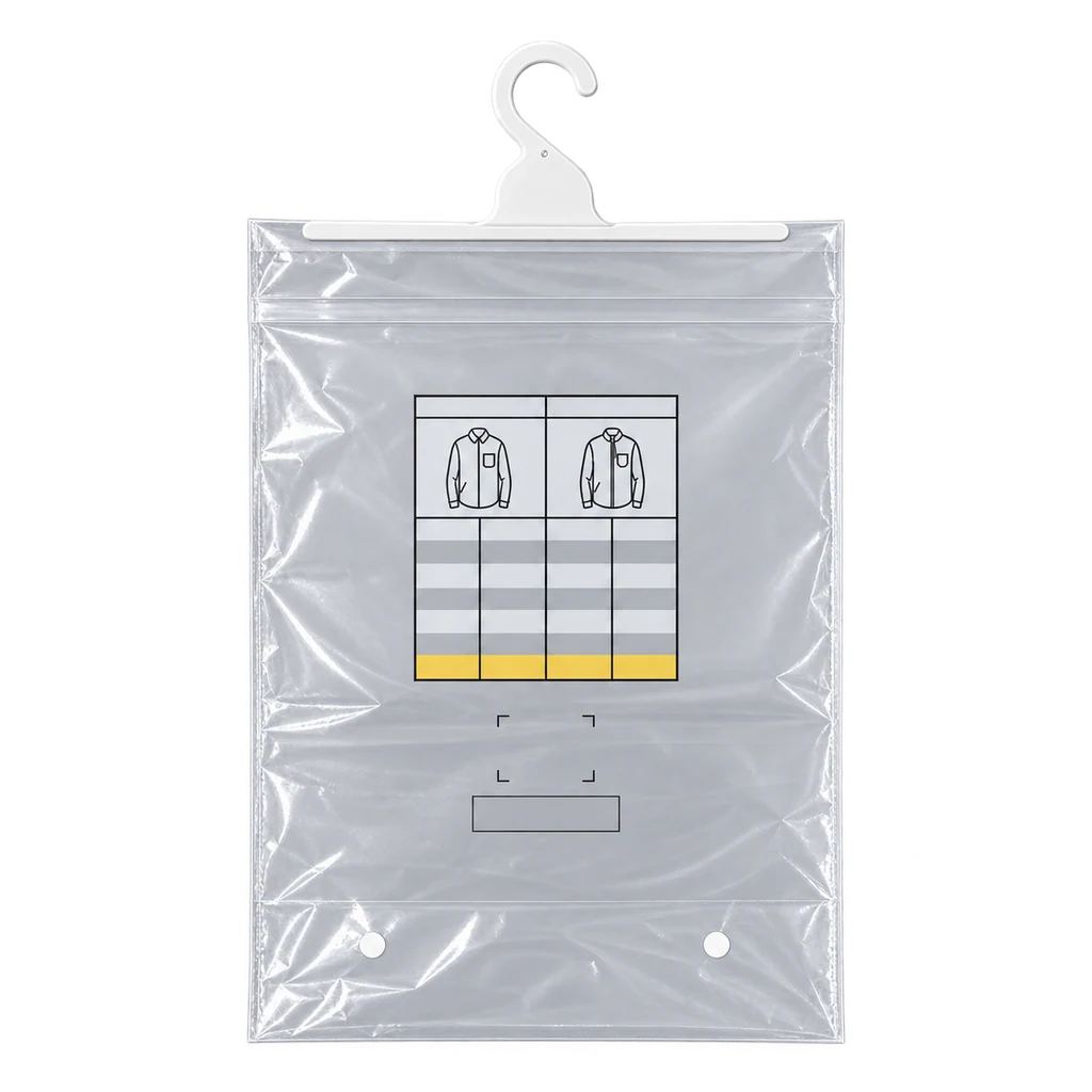 Ppe Hanger Hook With Button Polybag — Baly product photograph — illustrative scene