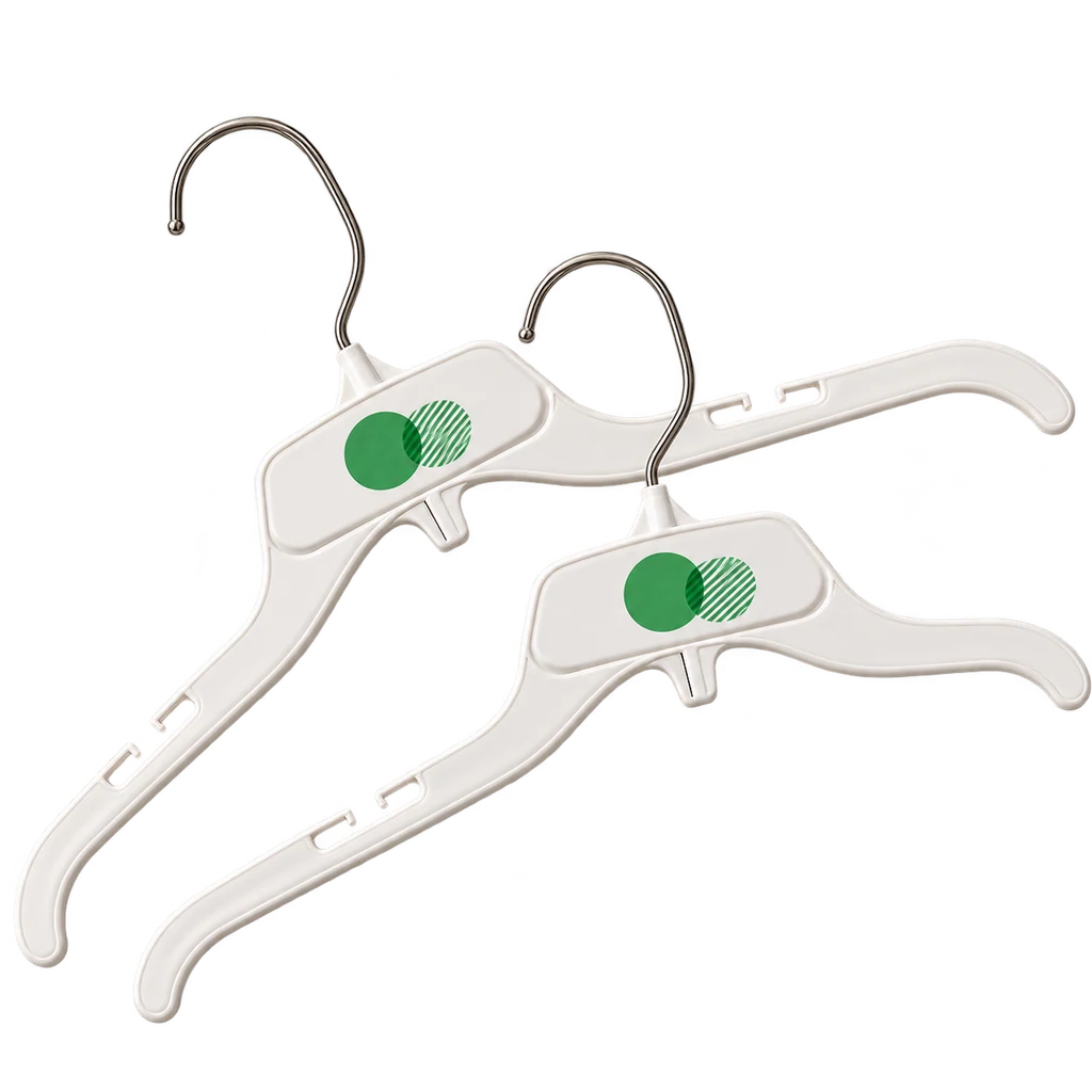 Pad Printed Garments' Hangers — Baly product photograph — illustrative scene