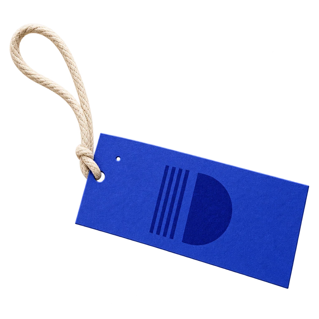 Hang Tag Printing — Baly product photograph — illustrative scene