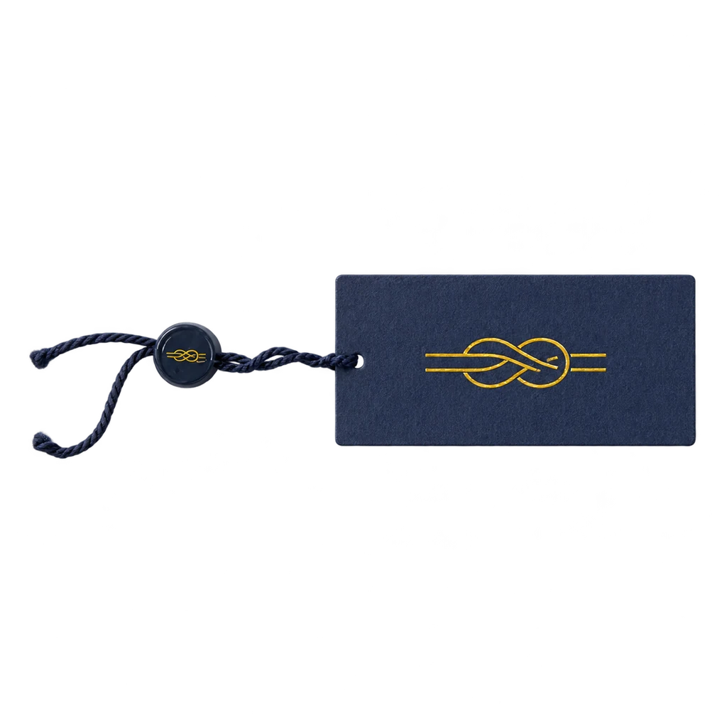 Hang Tag Printing — Baly product photograph — illustrative scene