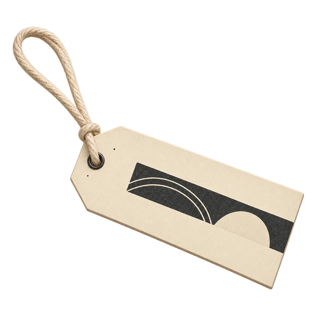 Hang Tag Printing — Baly product photograph — illustrative scene