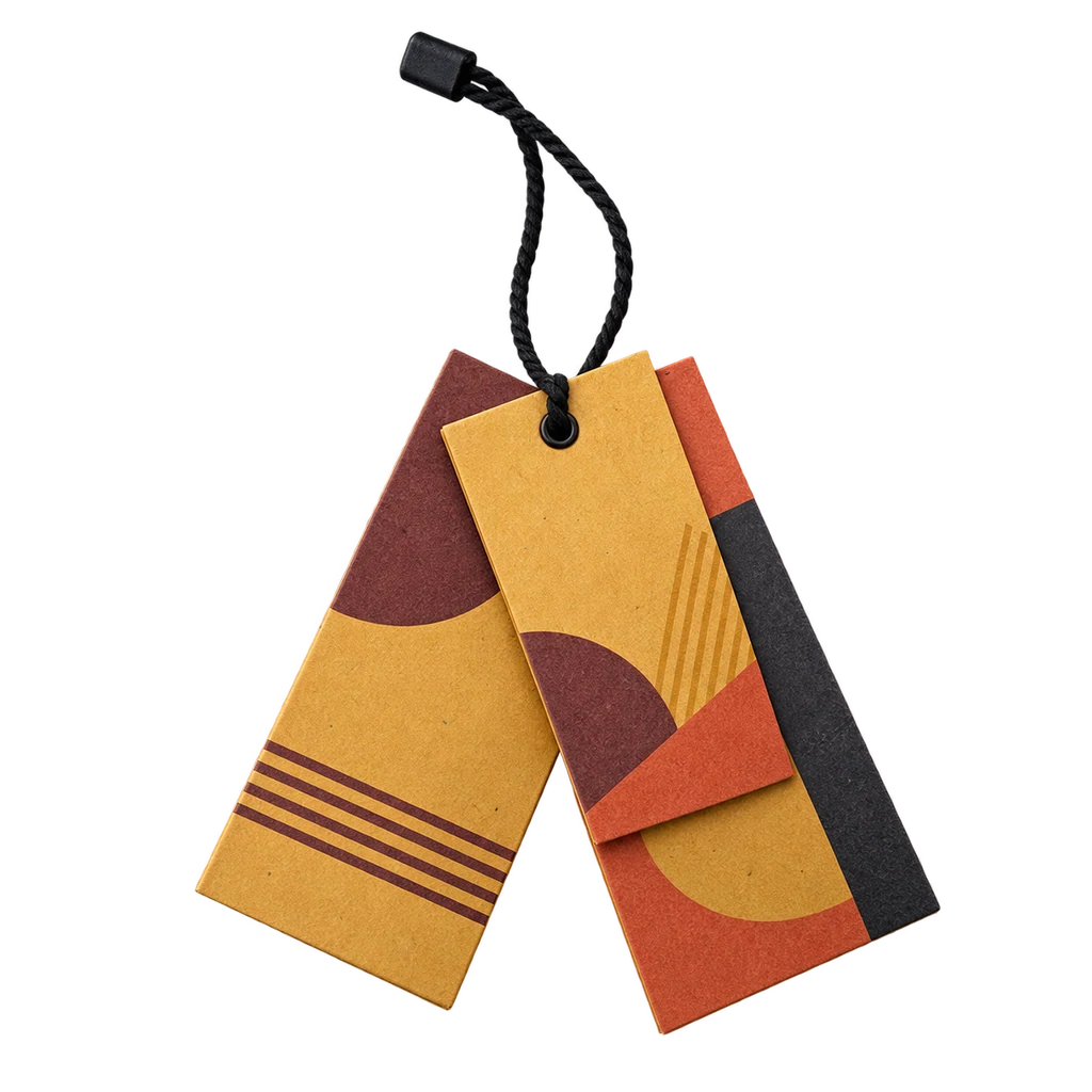 Hang Tag Printing — Baly product photograph — illustrative scene