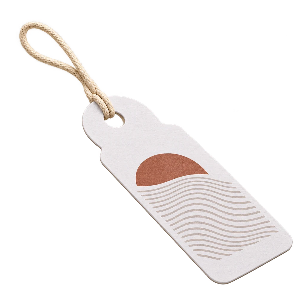 Hang Tag Printing — Baly product photograph — illustrative scene