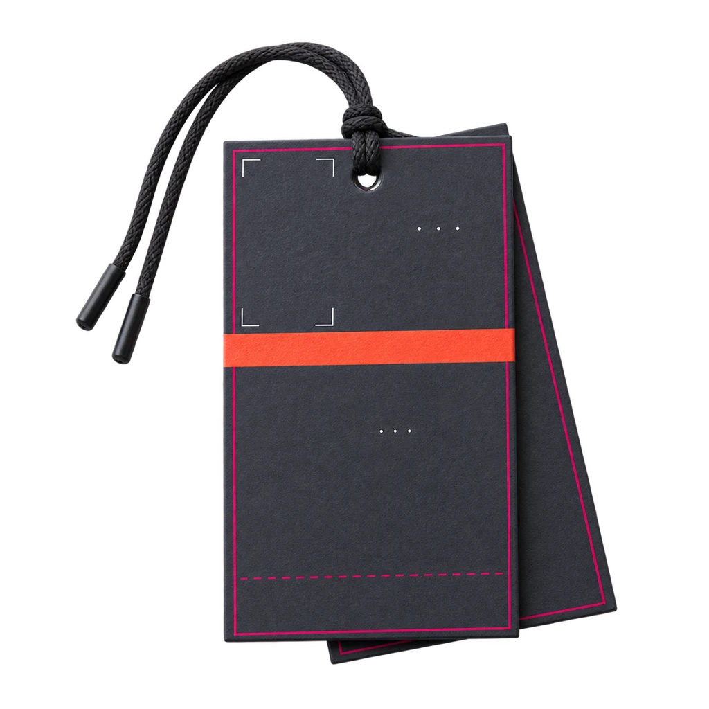 Hang Tag Printing — Baly product photograph — illustrative scene