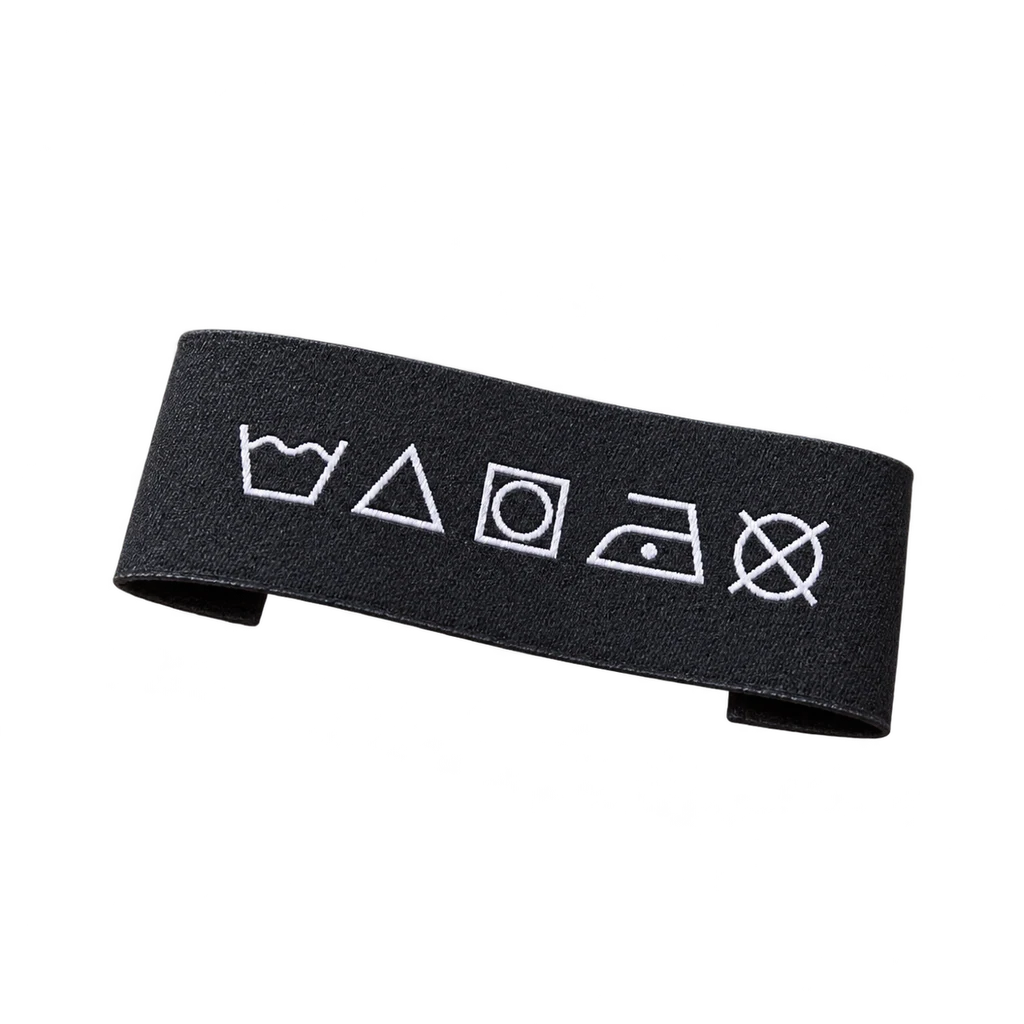 Woven Label — Baly product photograph — illustrative scene